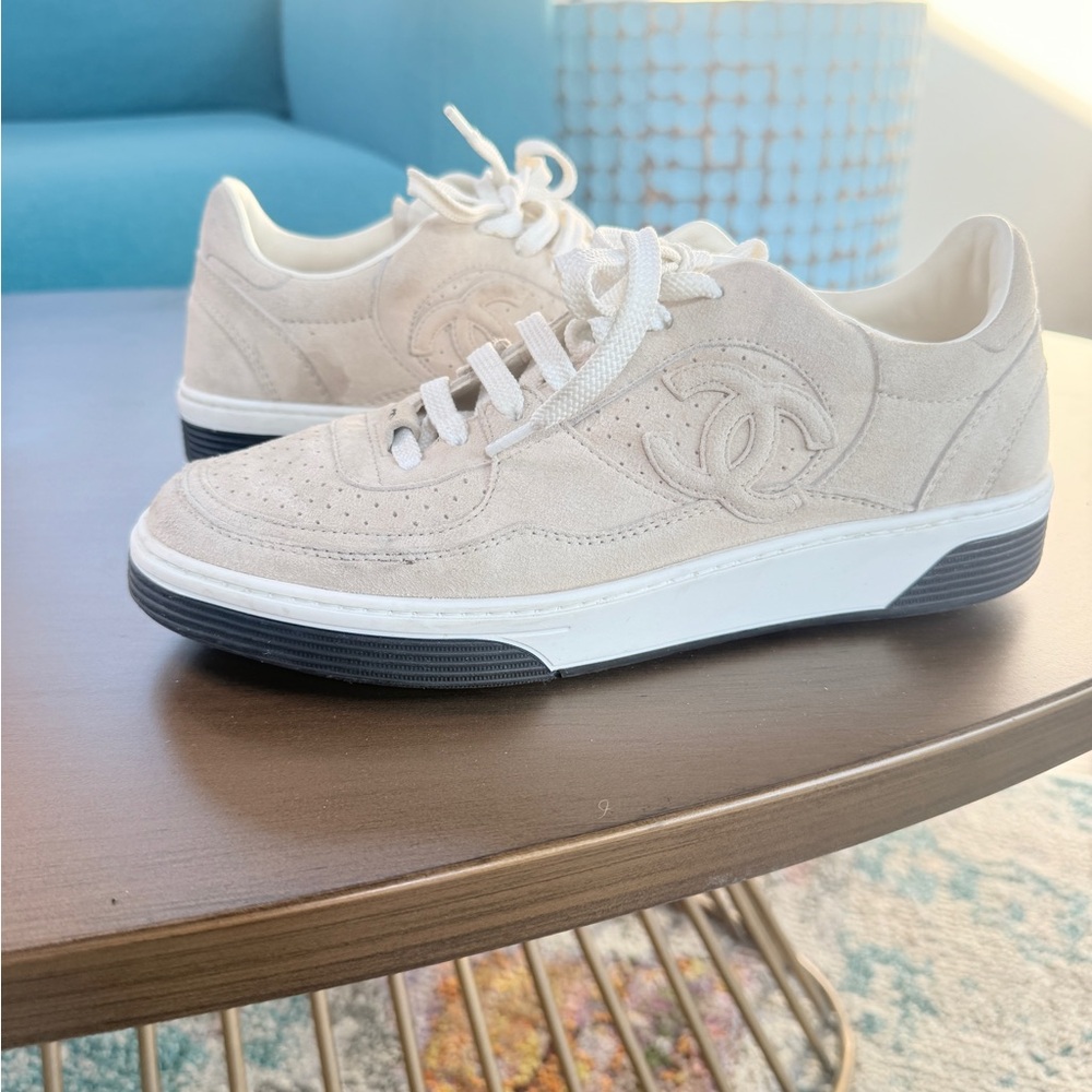 CHANEL Beige Athletic Shoes - Picture 3 of 10